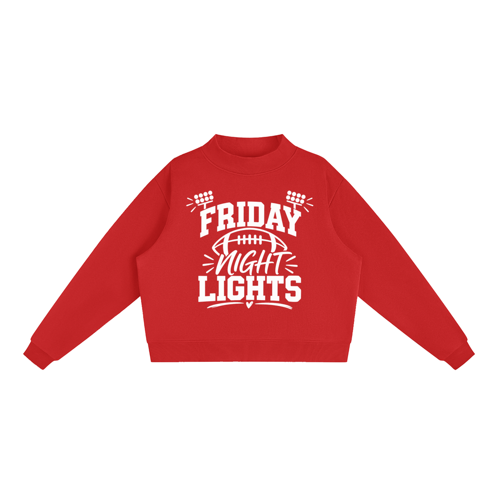 Friday Night Lights Essential Fleece Mock-Neck Crew Sweatshirt