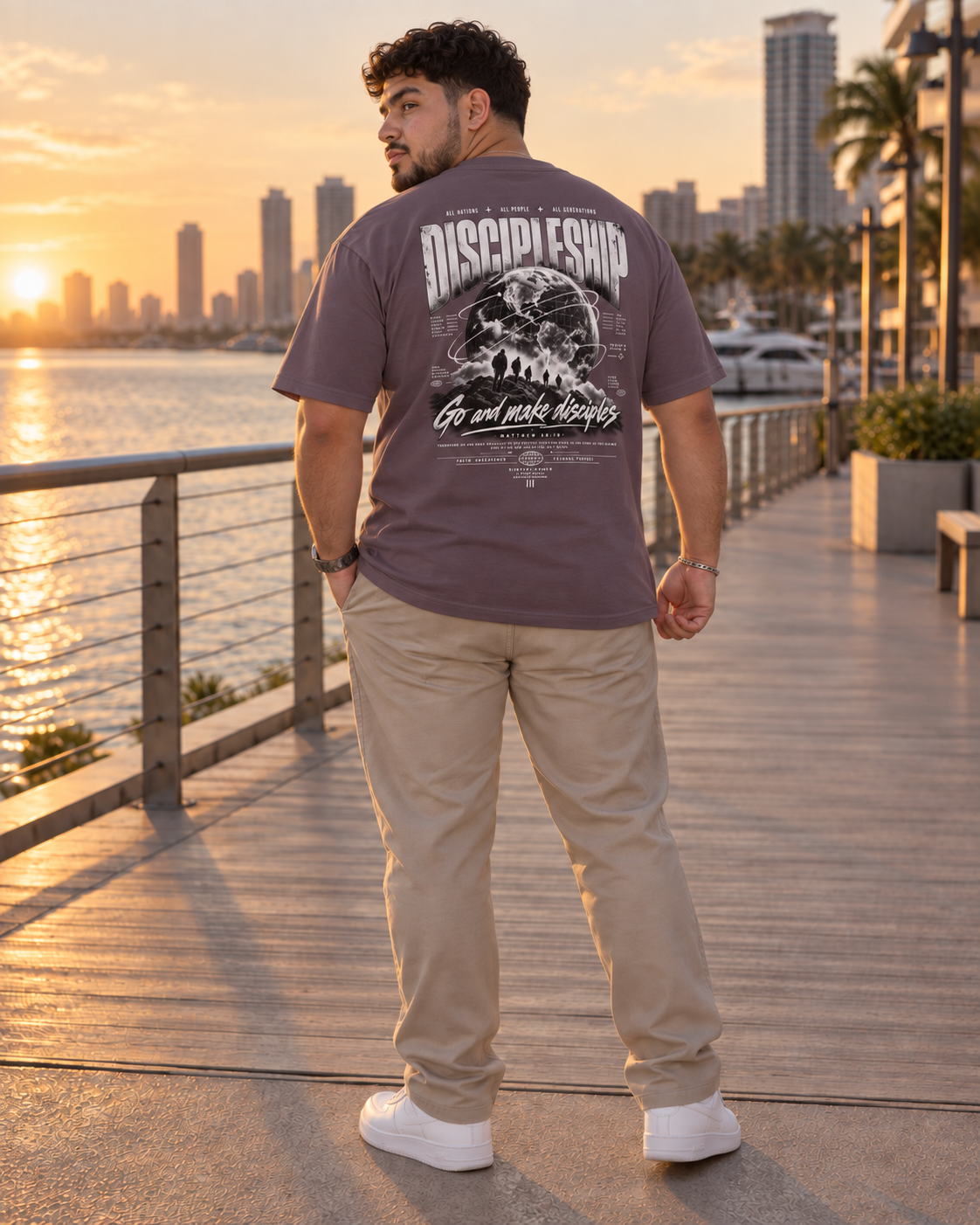 Discipleship Go & Make Disciple Heavyweight Oversized T-Shirt