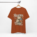 Beautiful In Its Time Floral Tee – Inspirational Vintage Flower Graphic T-Shirt