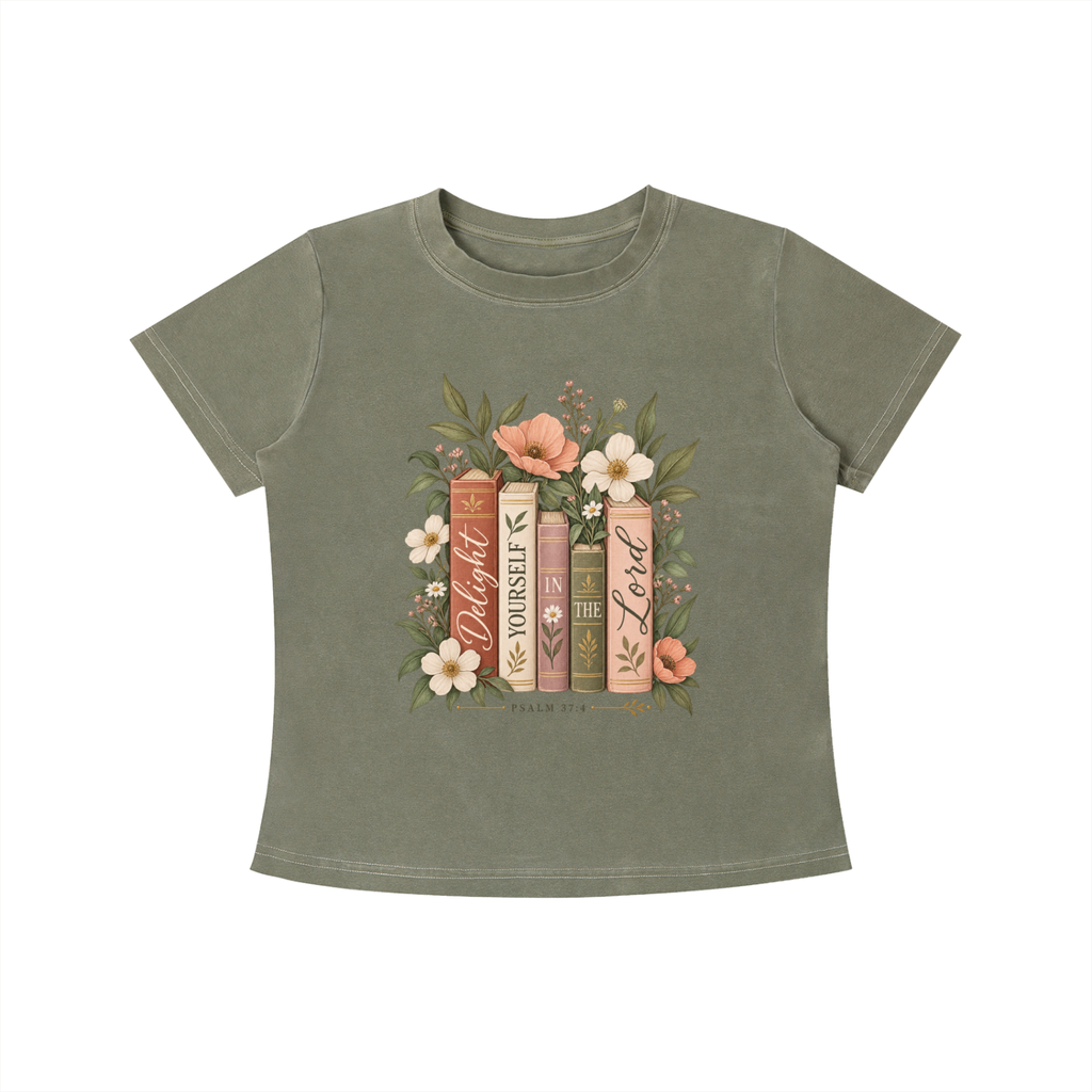 Delight Yourself in the Lord Vintage Wash Slim Fit T-shirt
