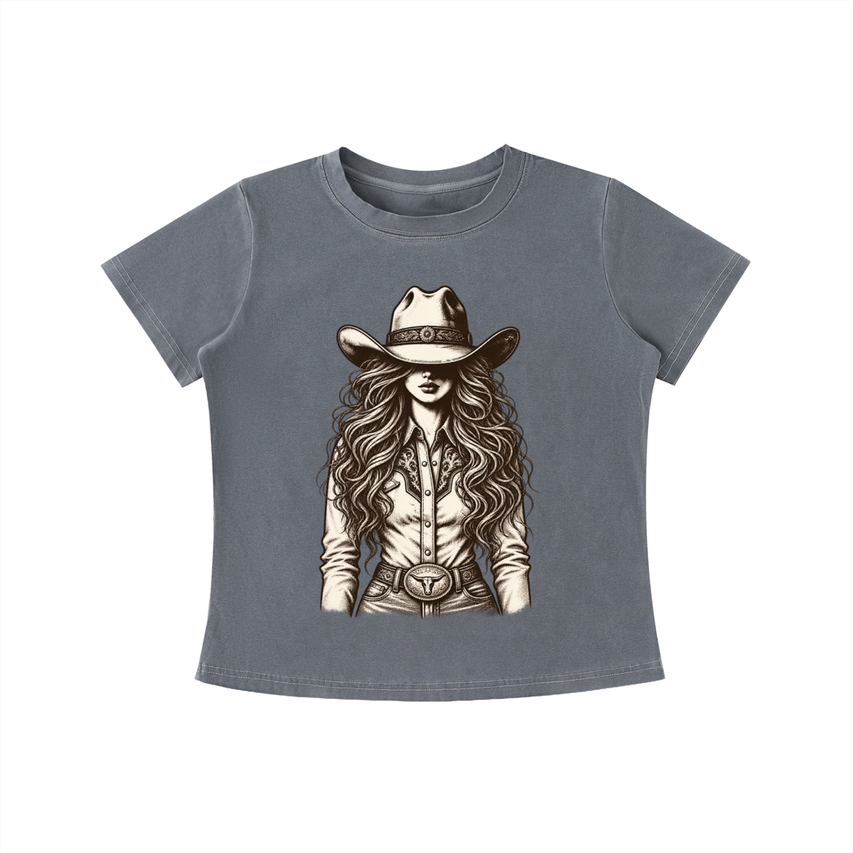 Cowgirl Vintage Wash Slim Fit T-shirt