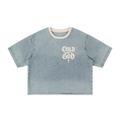 Child of God Vintage Wash Boxy Raw Hem Denim T-Shirt
