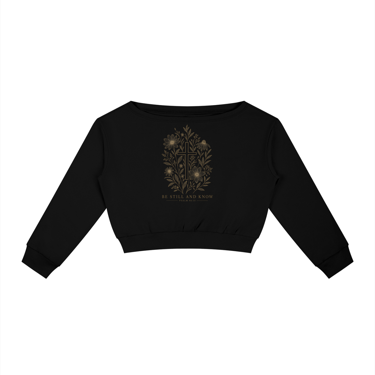 Be Still and Know Women's Off-Shoulder Sweatshirt