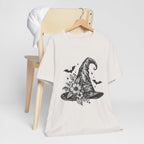 Witch Hat Floral Tee — Gothic Halloween Witchy T-Shirt