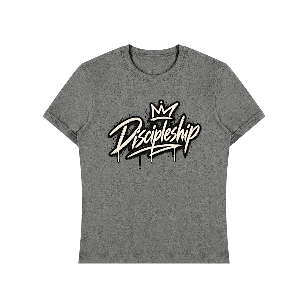Discipleship Crown Tee Men's Heavyweight Slim Fit T-Shirt