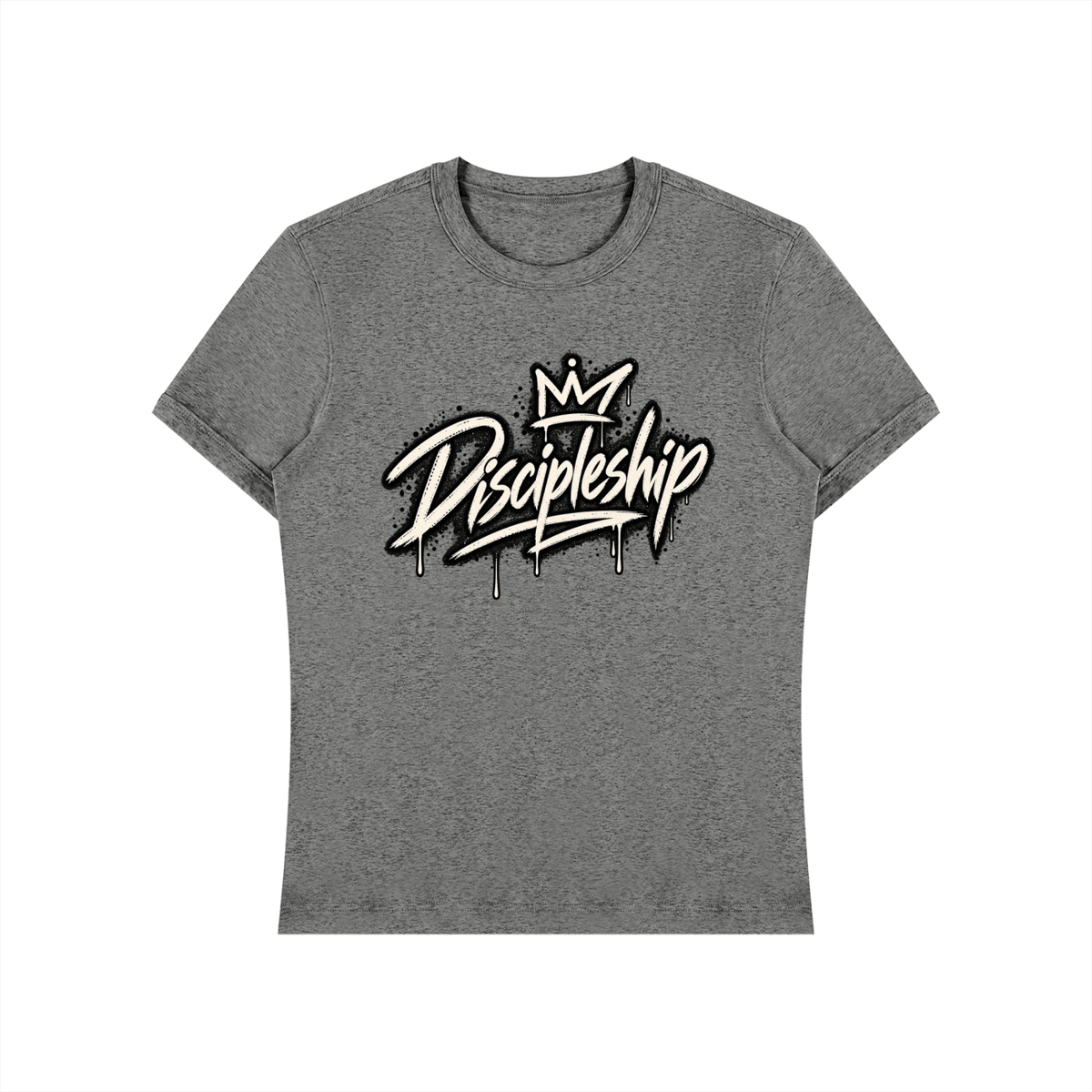 Discipleship Crown Tee Men's Heavyweight Slim Fit T-Shirt