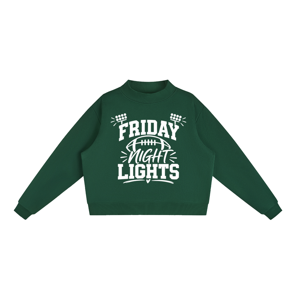 Friday Night Lights Essential Fleece Mock-Neck Crew Sweatshirt