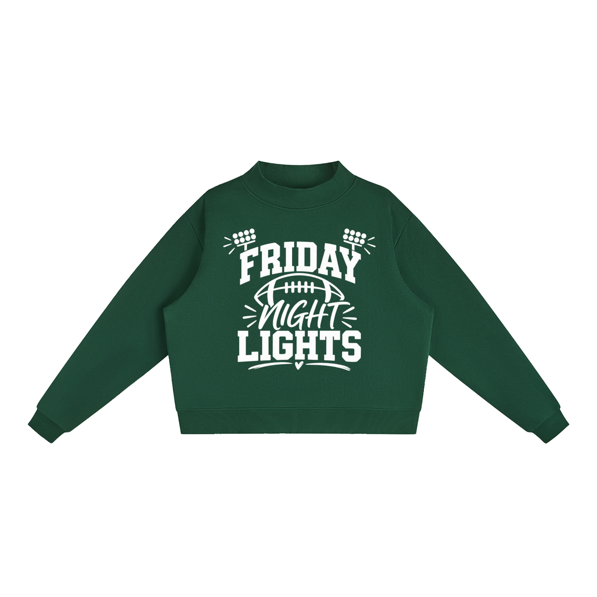 Friday Night Lights Essential Fleece Mock-Neck Crew Sweatshirt