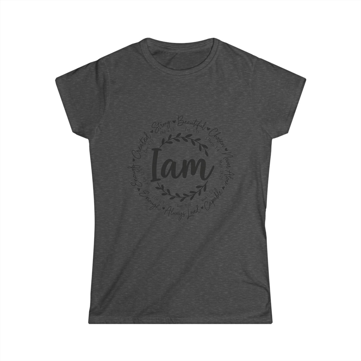 God is I am Women's T-Shirt - Classic White Softstyle Tee