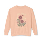 Blessed Floral Sweatshirt — Cozy Women's Crewneck with Vintage Flower Art