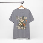 Beautiful In Its Time Floral Tee – Inspirational Vintage Flower Graphic T-Shirt