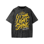 Let Your Light Shine Snow Washed Kids' T-Shirt