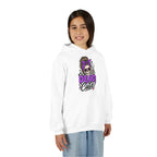 "Dead Cute" Skull Graphic Pullover (Purple Accent) Youth Hoodie