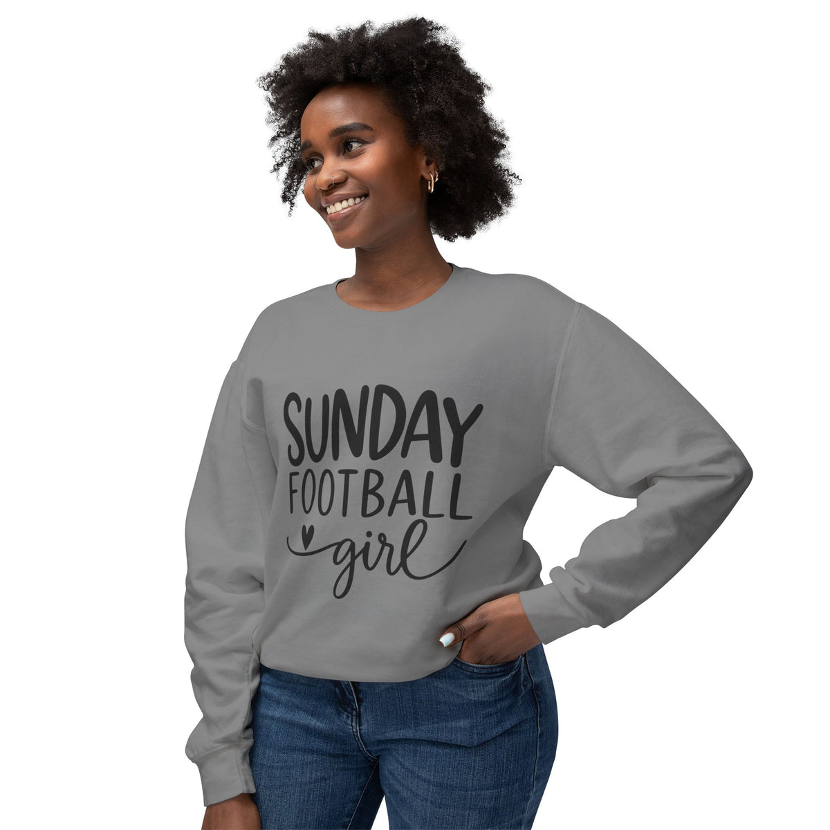 Sunday Football Girl Sweatshirt – Women’s Game Day Crewneck