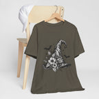 Witch Hat Floral Tee — Gothic Halloween Witchy T-Shirt