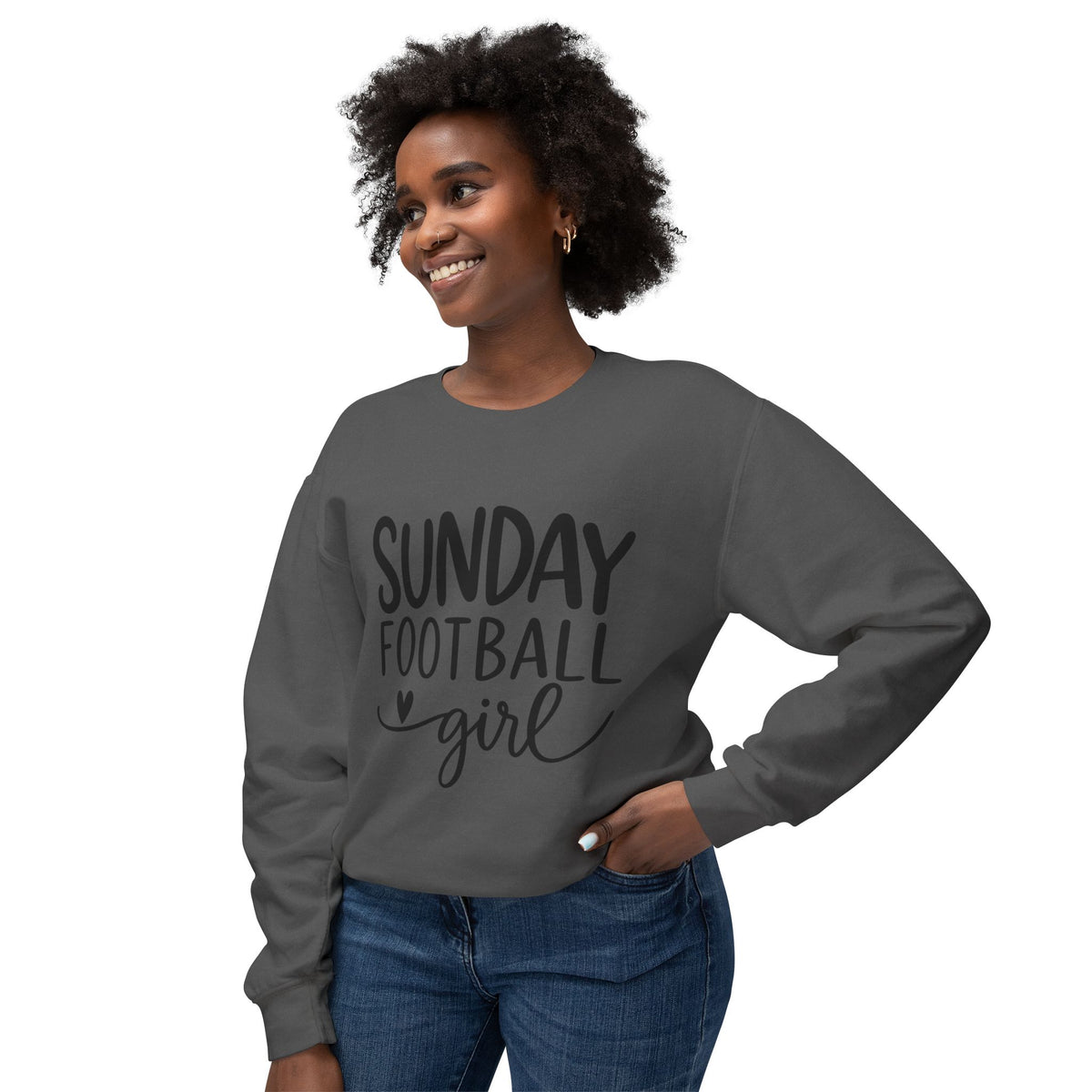 Sunday Football Girl Sweatshirt – Women’s Game Day Crewneck