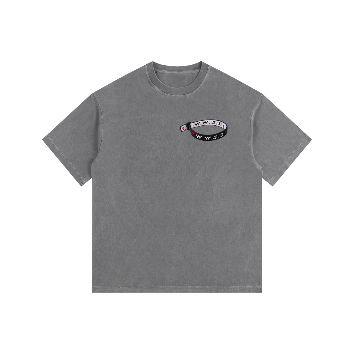 WWJD Vintage Washed Oversized Cotton T-Shirt