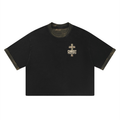 Christ Strengthens Me Camo Mineral Washed Boxy Panel T-Shirt