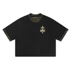 Christ Strengthens Me Camo Mineral Washed Boxy Panel T-Shirt