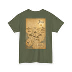 Christian Journey Tee — "Jesus is the Way" Map Back Print, Cross Chest Graphic
