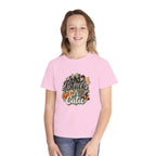 Youth Tee — "Black & Cute" Halloween Pumpkin Graphic