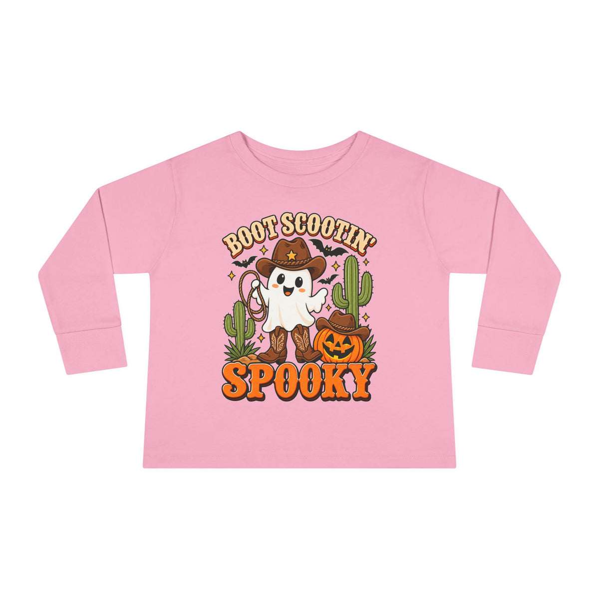 Boot Scootin Spooky Toddler Long Sleeve Tee