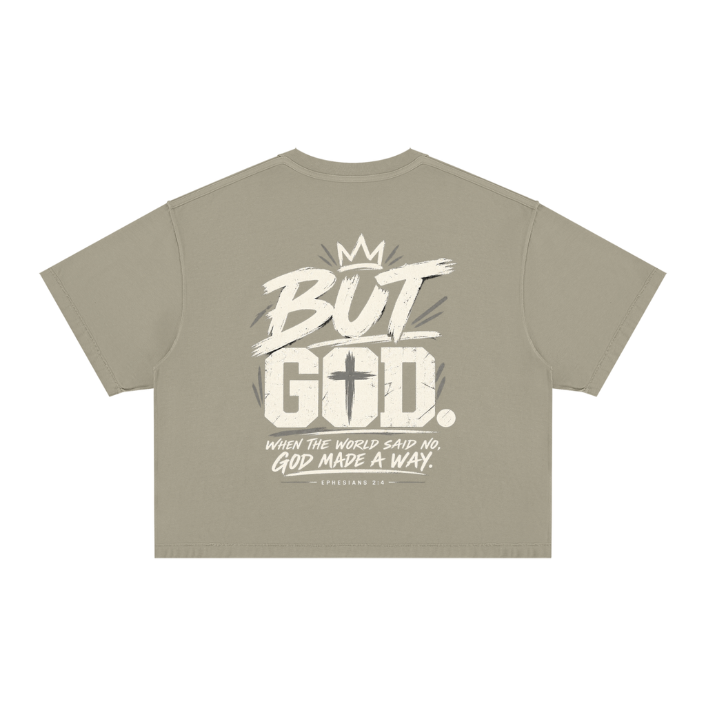 But God Vintage Wash Boxy T-Shirt