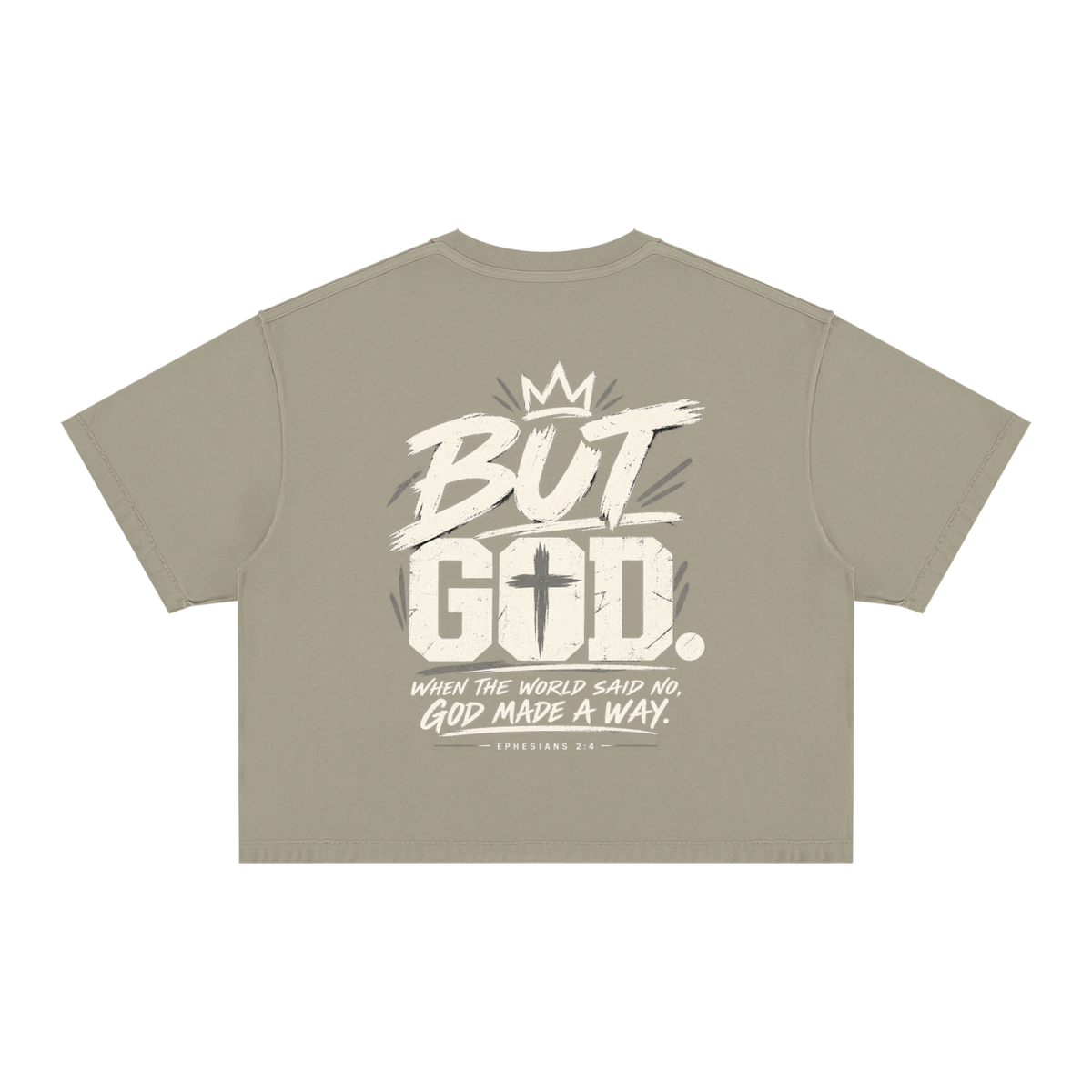 But God Vintage Wash Boxy T-Shirt