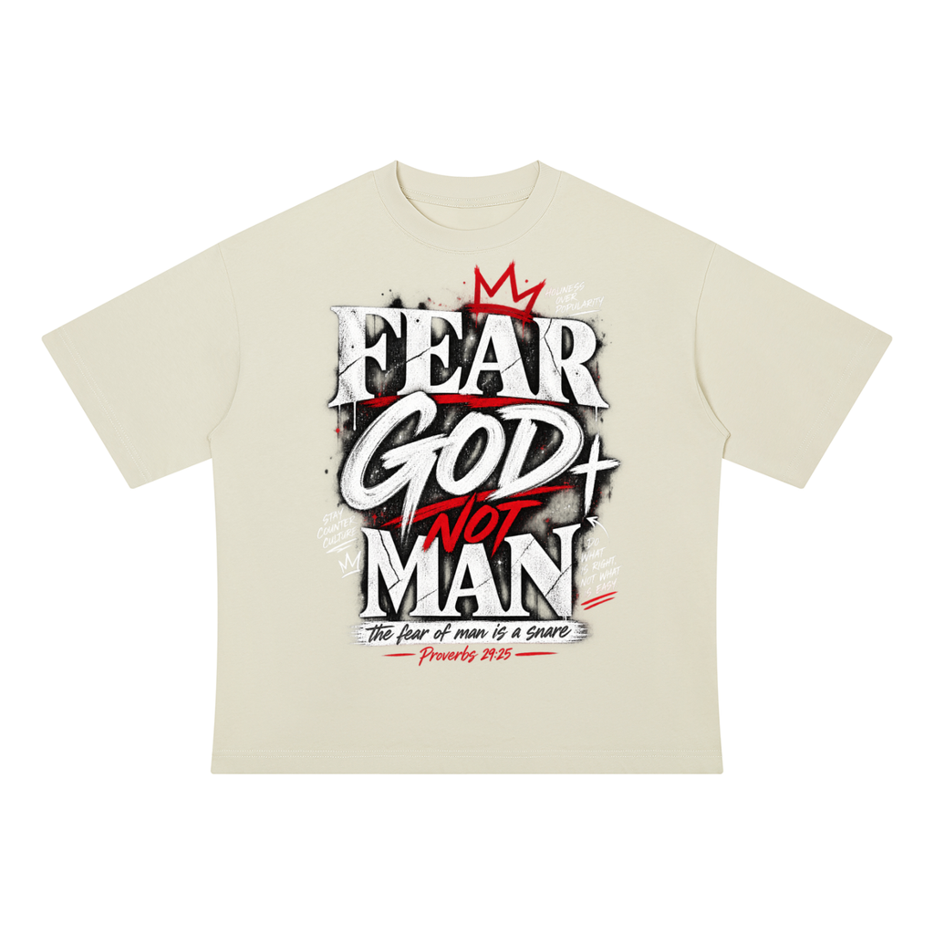 Fear God not Man Drop Shoulder Cotton T-Shirt