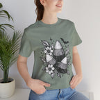 Candy Corn Floral Tee — Halloween Candy Corn Shirt
