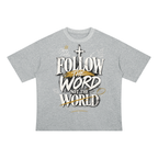 Follow the Word Drop Shoulder Cotton T-Shirt
