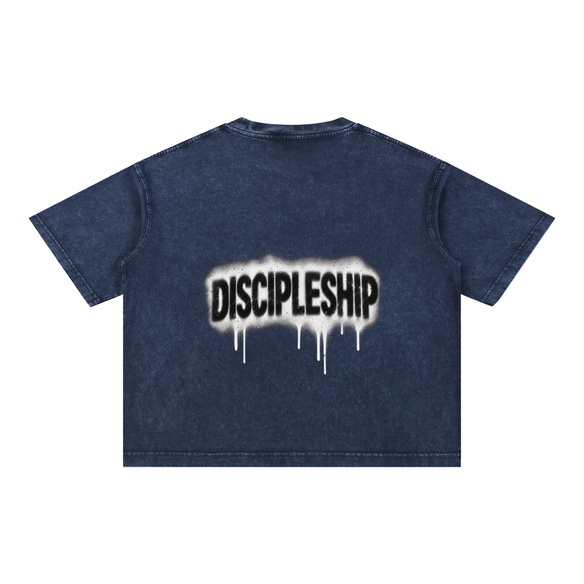 Discipleship Drip Mineral Wash Boxy Cotton T-Shirt