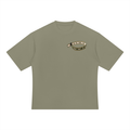 WWJD Green & Gold Mens Heavyweight Oversized T-Shirt