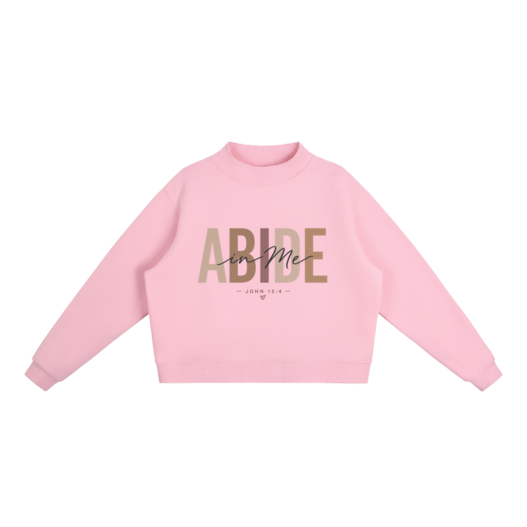 Abide Essential Fleece Mock-Neck Crew Sweatshirt