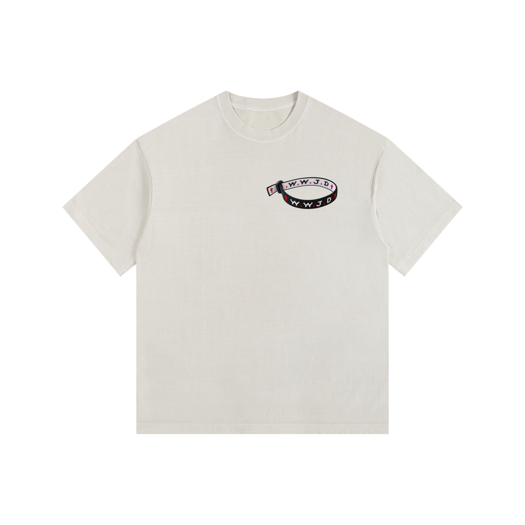 WWJD Vintage Washed Oversized Cotton T-Shirt