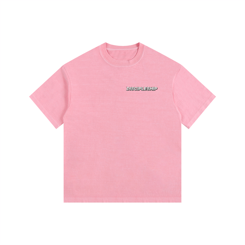Discipleship Essential  Vintage Washed Oversized Cotton T-Shirt