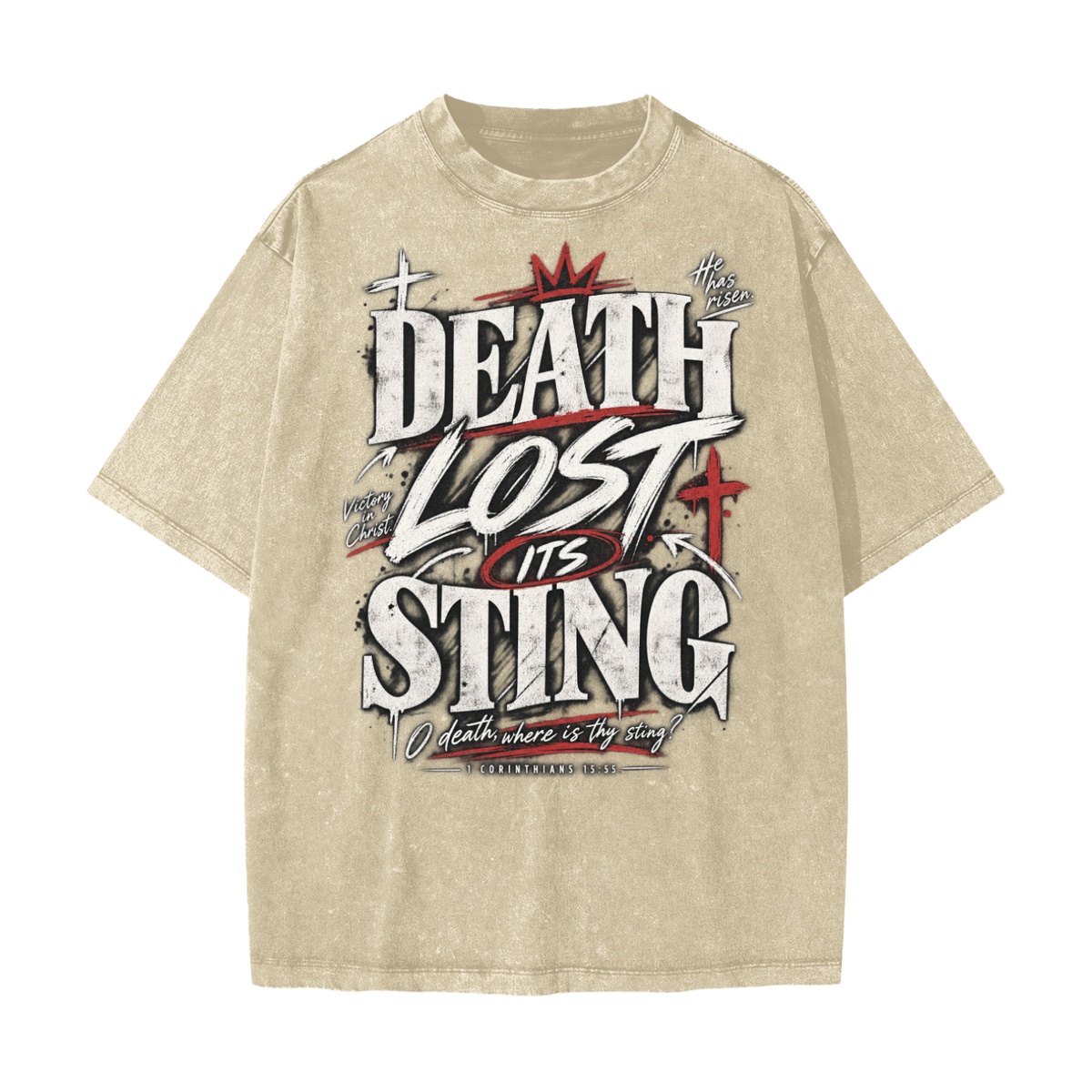 Death Lost it's Sting Heavyweight Snow Washed T-Shirt