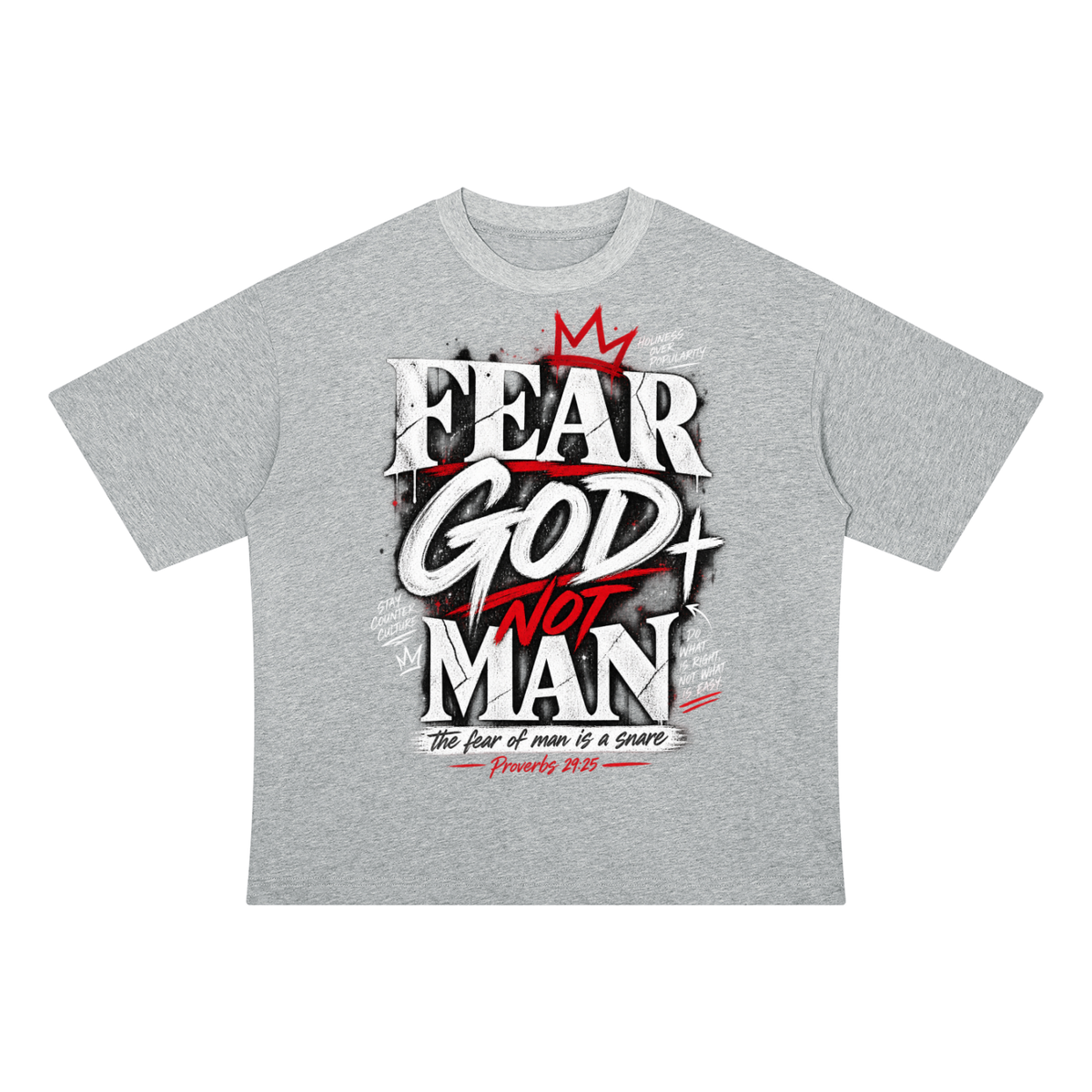 Fear God not Man Drop Shoulder Cotton T-Shirt