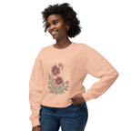 Blessed Floral Sweatshirt — Cozy Women's Crewneck with Vintage Flower Art
