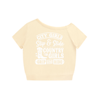City Girls & Country Girls Women's Off-the-Shoulder T-Shirt