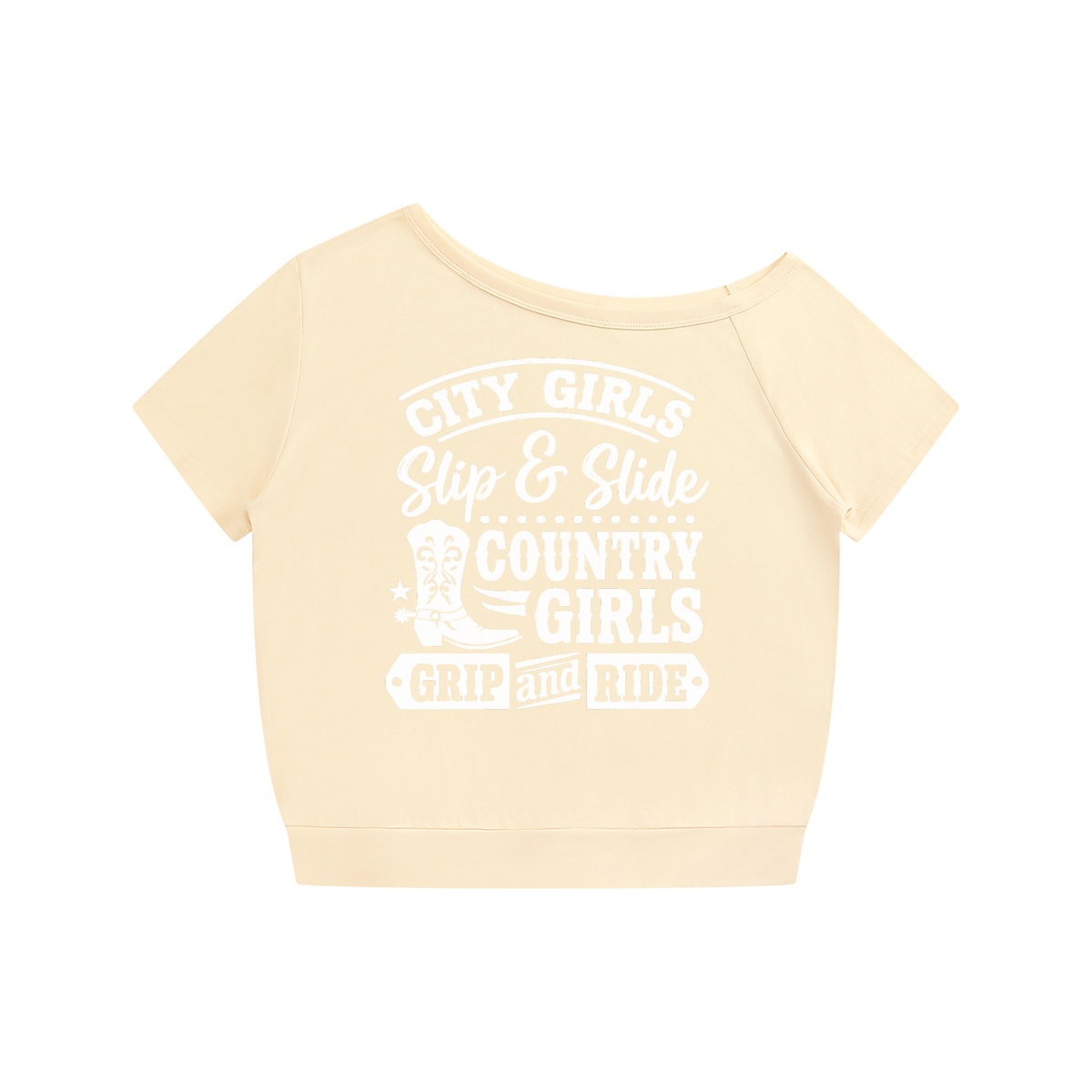 City Girls & Country Girls Women's Off-the-Shoulder T-Shirt