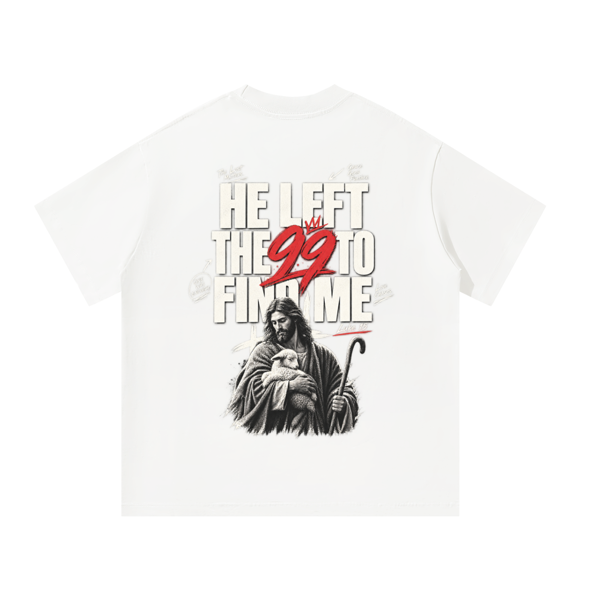 He Left the 99 Oversized T-Shirt
