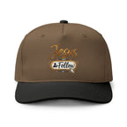 Jesus Follow Embroidered Two-Tone Cap