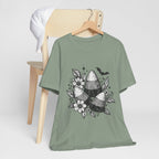 Candy Corn Floral Tee — Halloween Candy Corn Shirt