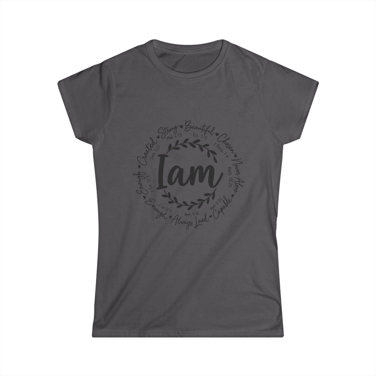 God is I am Women's T-Shirt - Classic White Softstyle Tee