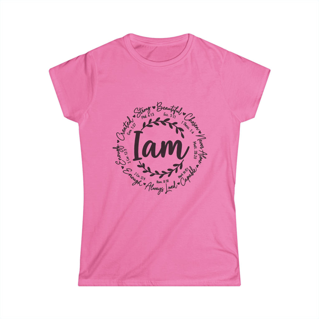God is I am Women's T-Shirt - Classic White Softstyle Tee