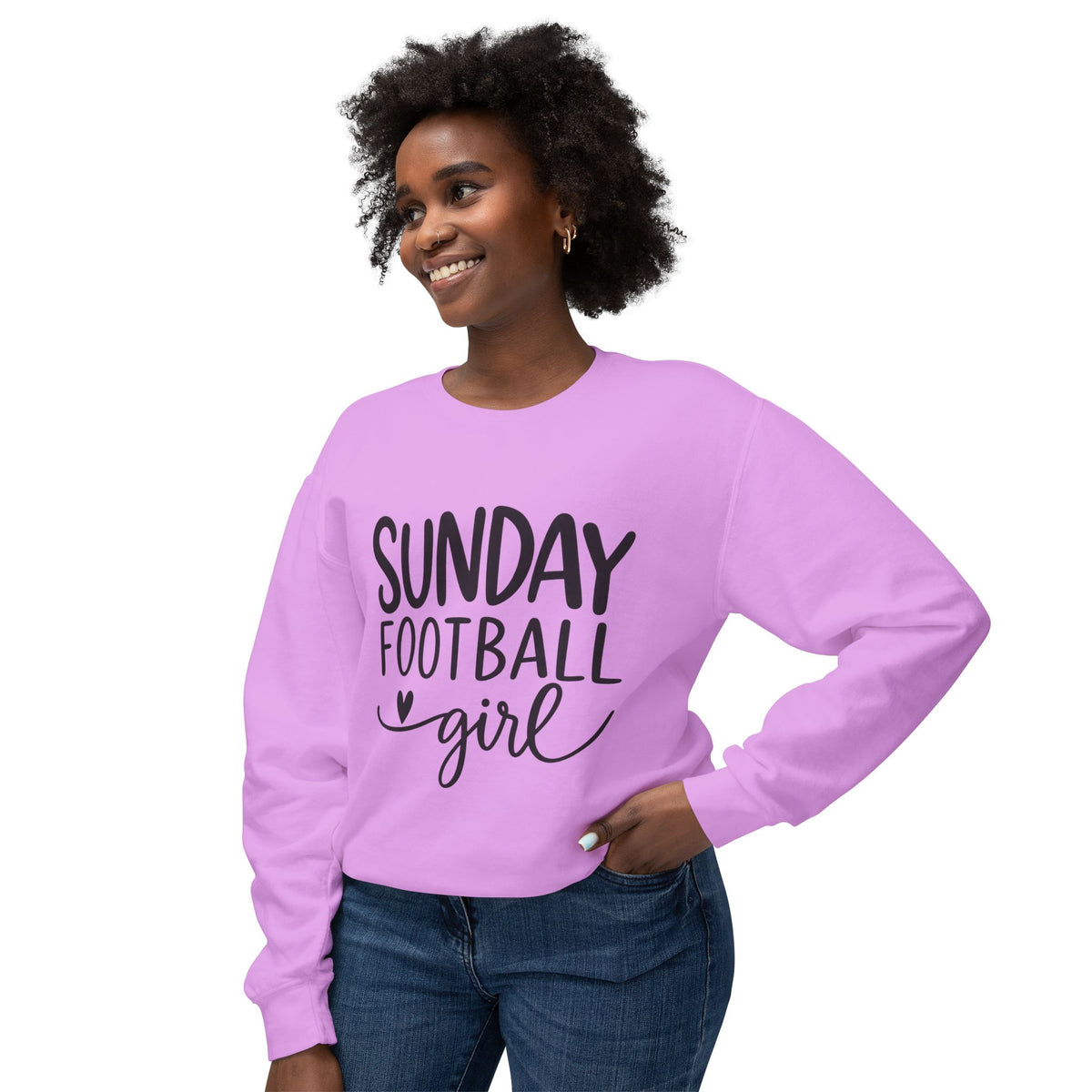 Sunday Football Girl Sweatshirt – Women’s Game Day Crewneck