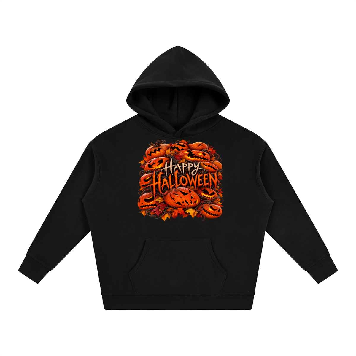 Stacked Pumpkins- Oversize Fleeced Hoodie