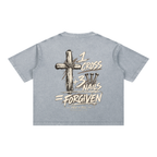 1 Cross 3 Nails Mineral Wash Boxy Cotton T-Shirt