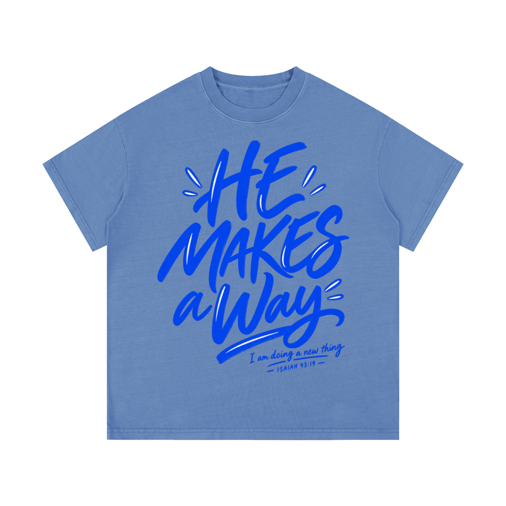He Makes a Way Vintage Wash Cotton T-Shirt